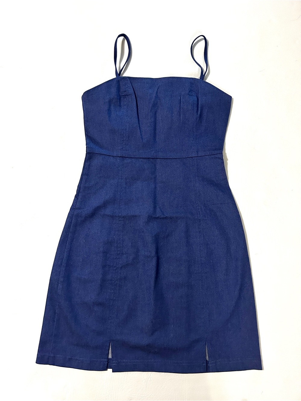 Altar'd State Navy Blue Spaghetti-Strap Mini Dress